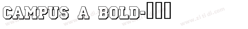 Campus A Bold字体转换 Campus A Bold字体转换